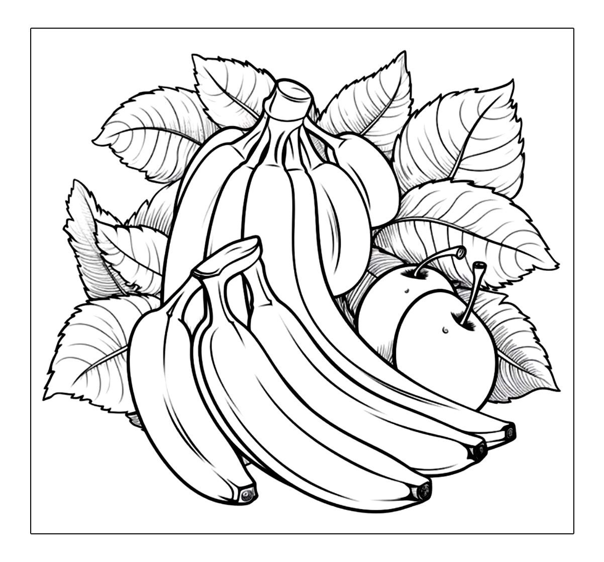 Banane und Obstfreunde sind zusammen