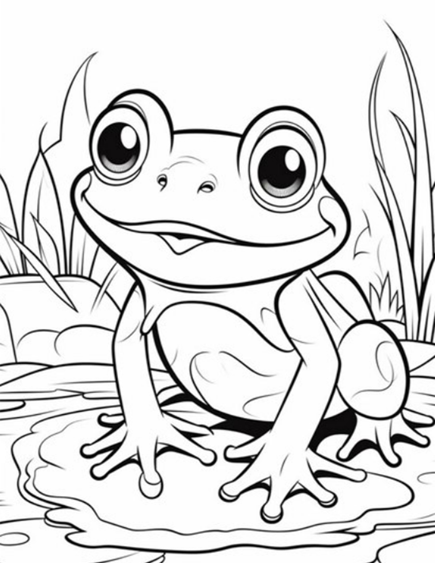 Smiley glücklicher Frosch