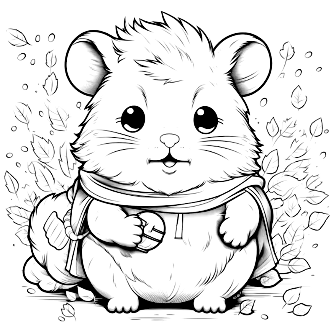Helden Hamster liebt es zu essen