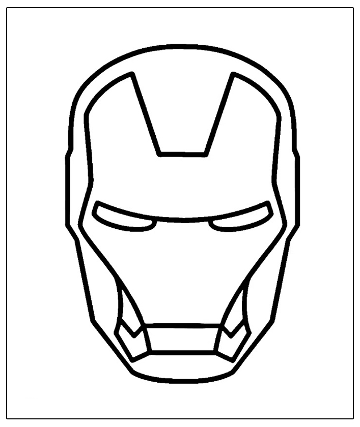 Hochwertige Ironman Maske Ausmalbilder Kostenlos