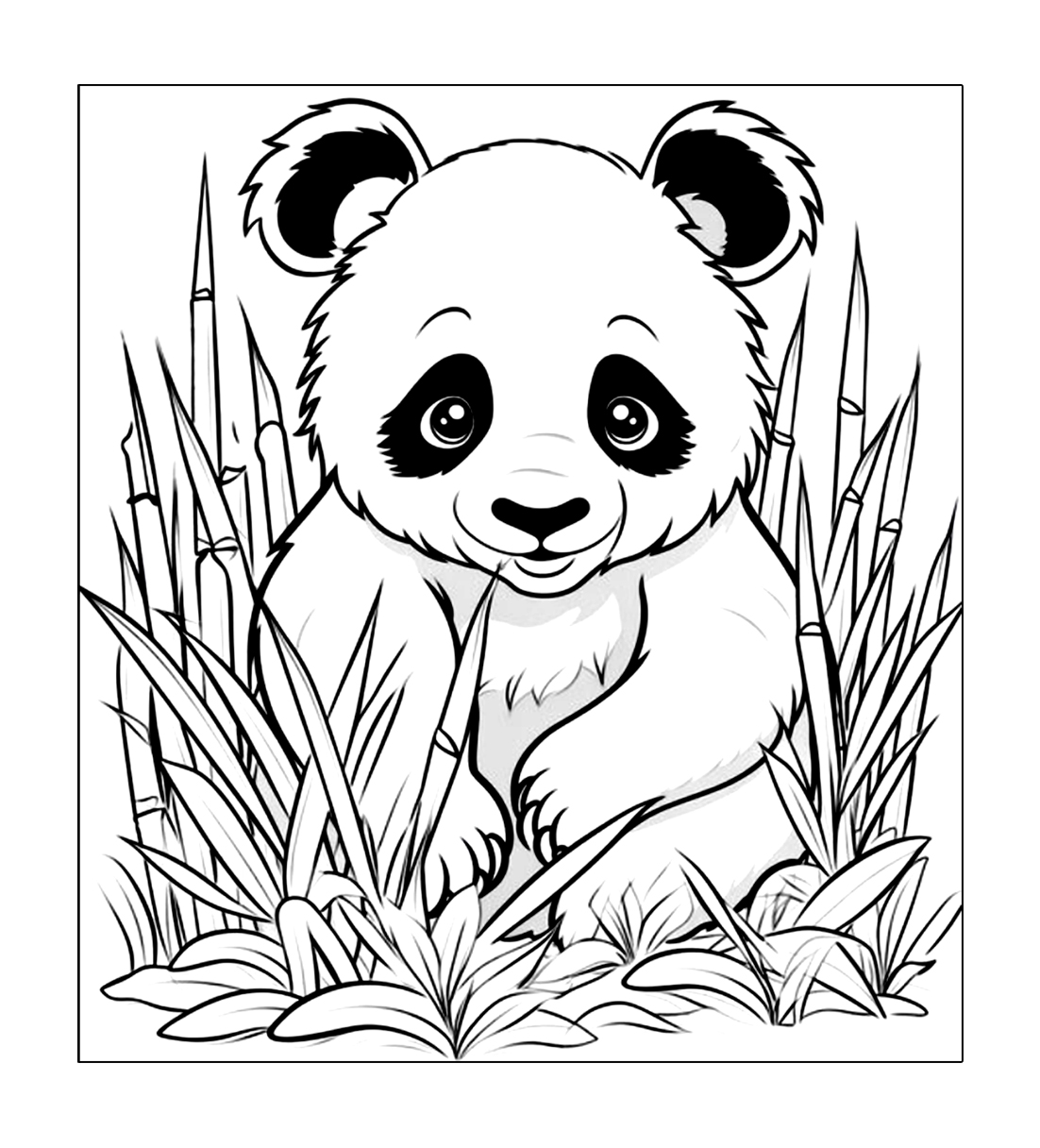 Realistisches Panda Malvorlagen