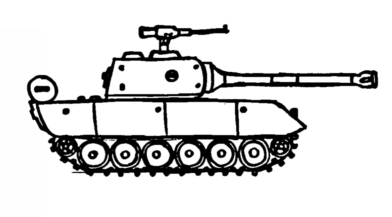 Ausmalbilder Panzer zum Ausdrucken