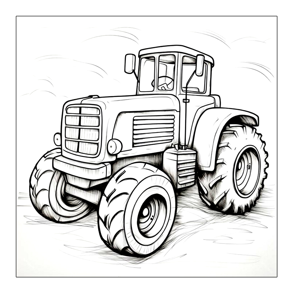 John Deere Traktor Ausmalen