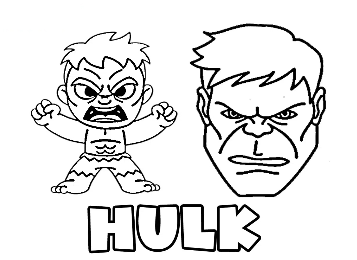 Ausmalbilder Hulk zum Ausdrucken Kostenlos