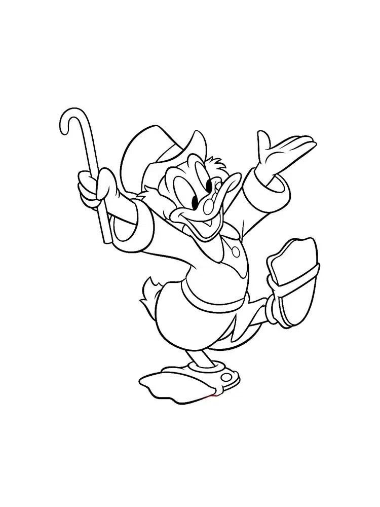 DuckTales Scrooge Ausmalbild