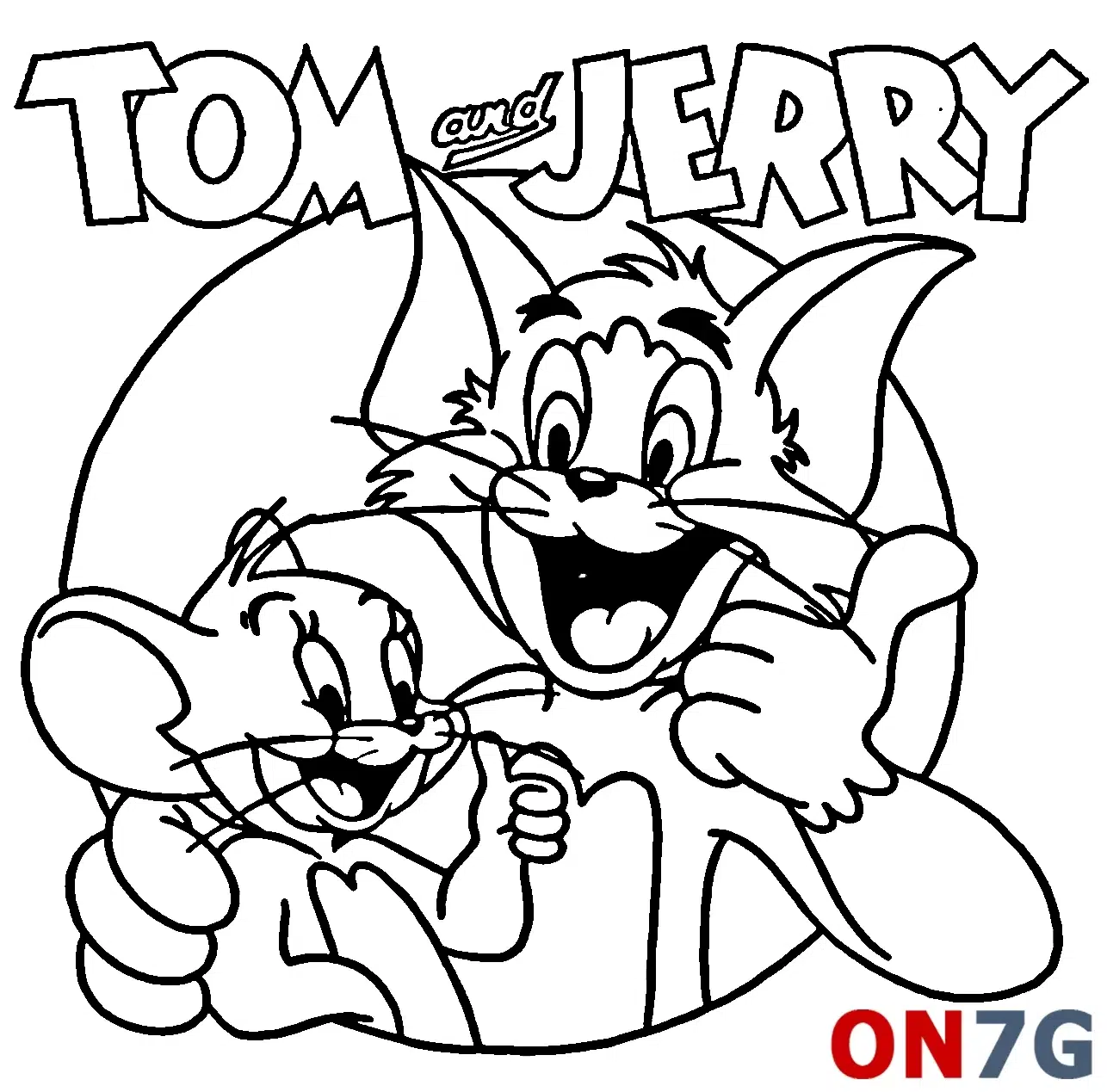 Ausmalbilder Tom und Jerry Kostenlos zum Ausdrucken
