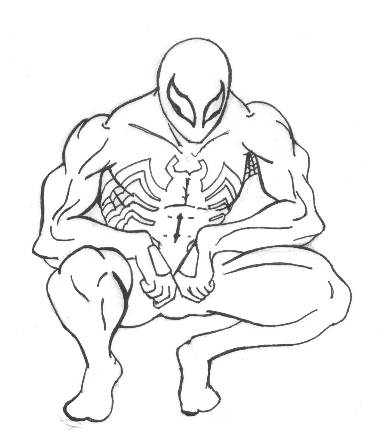 Venom Spiderman Ausmalbild