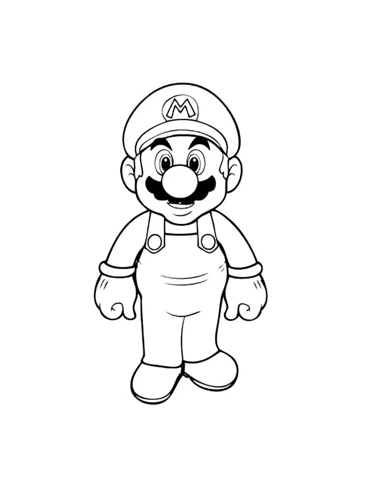 Klassische Super Mario Ausmalbilder