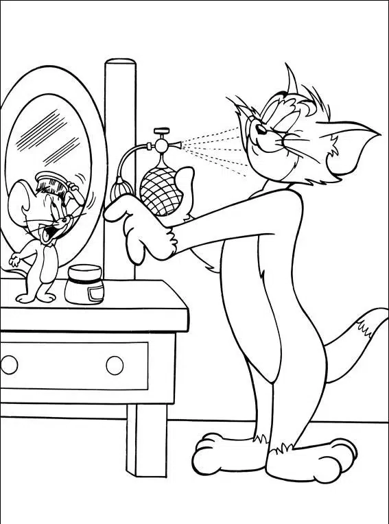 Tom und Jerry Ausmalbilder für Kinder