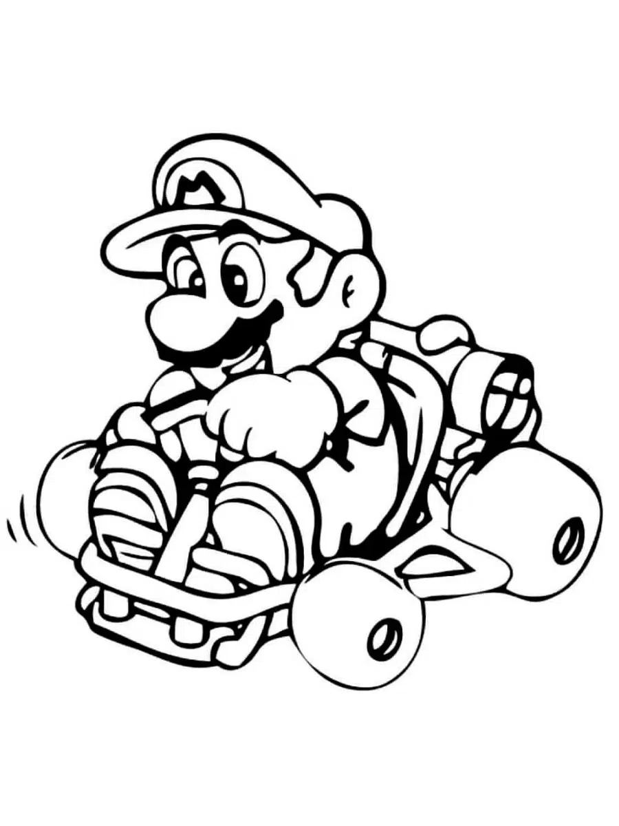 Coole Mario Kart Ausmalbilder