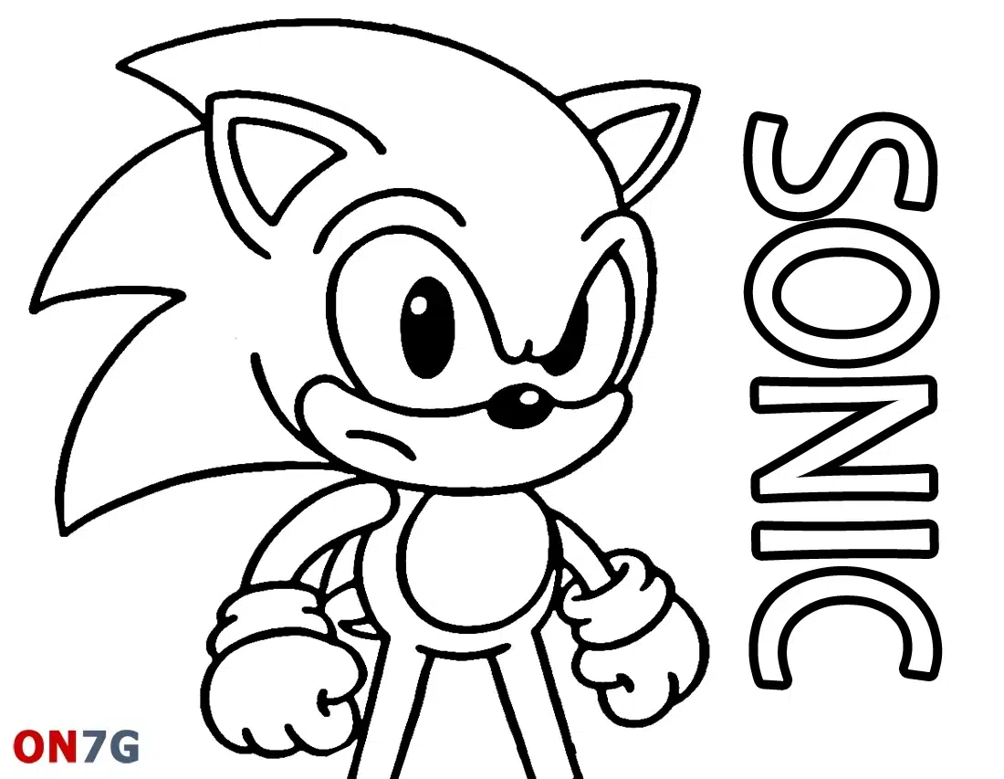 Ausmalbilder Sonic zum Ausdrucken Kostenlos