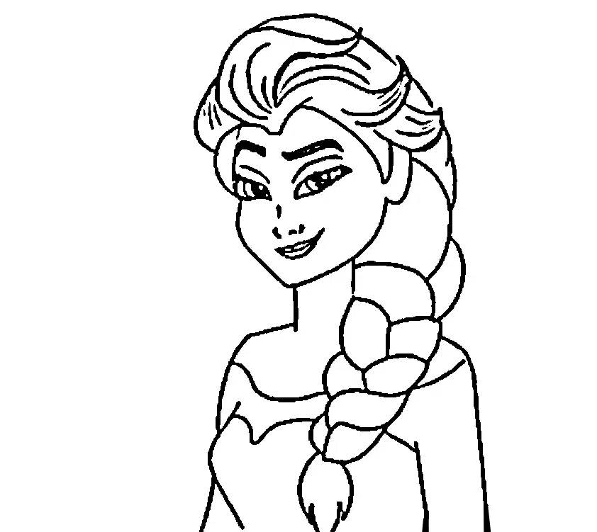 Elsa Disney Frozen Ausmalbild