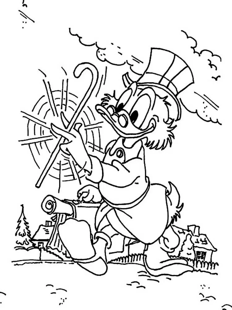 Scrooge DuckTales Ausmalbilder