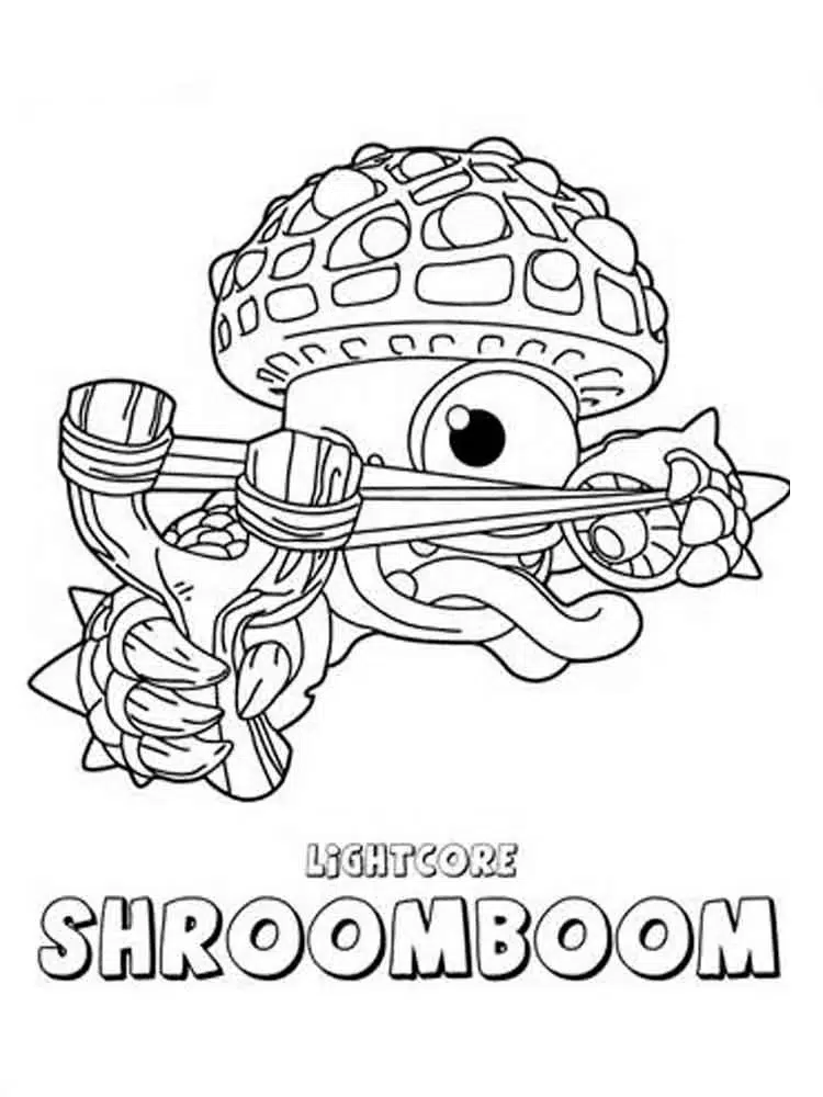 Skylander Shroom Boom Ausmalbild