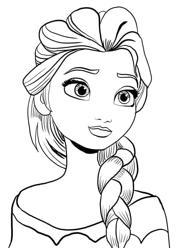 Elsa Ausmalbilder für Mädchen