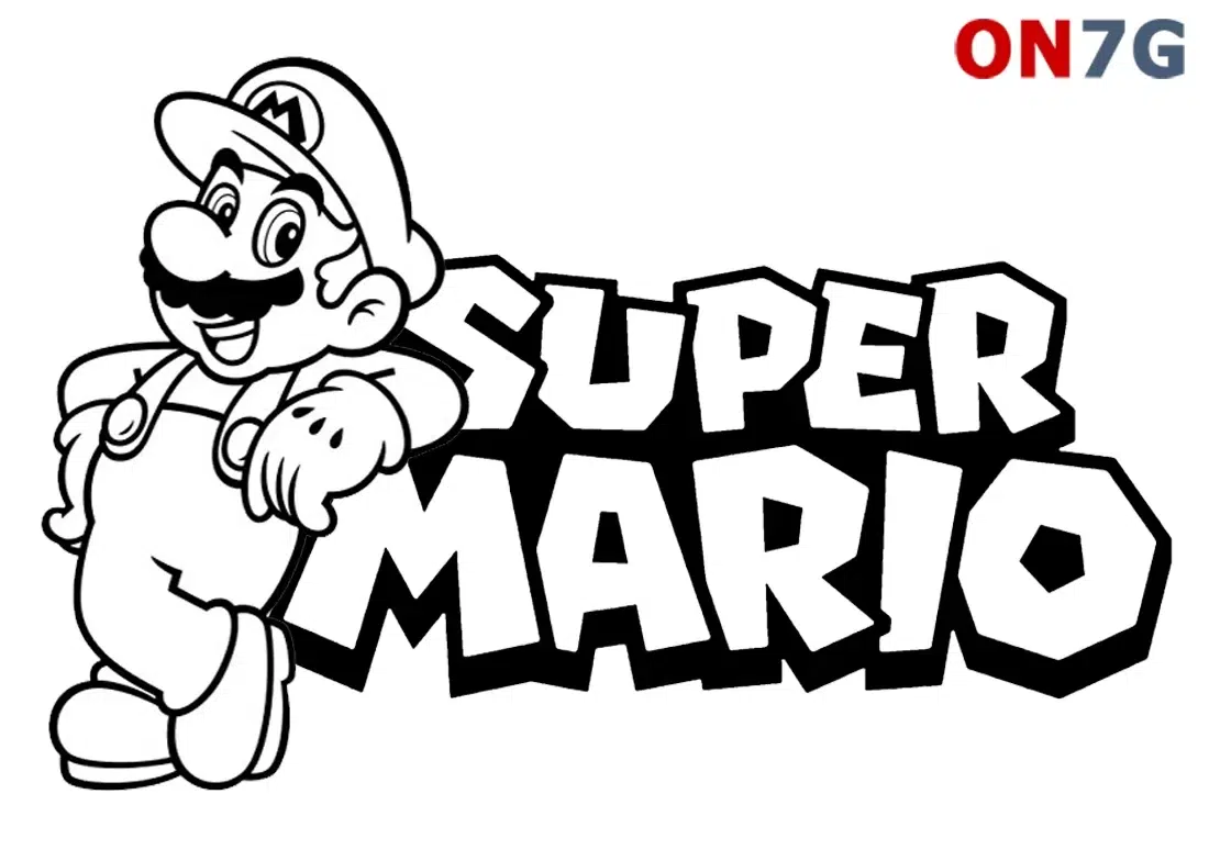 Schöne Super Mario Ausmalbilder zum Ausdrucken Kostenlos