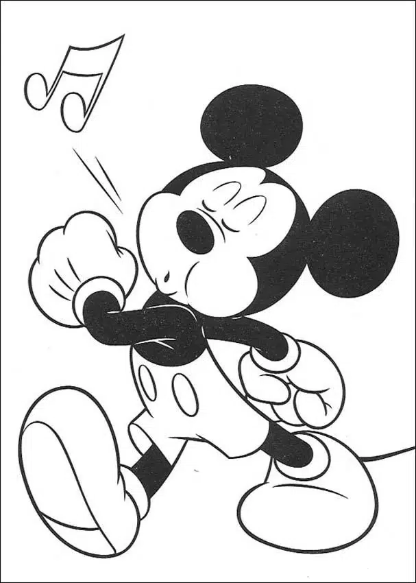 Disney Mickey Mouse Ausmalbild