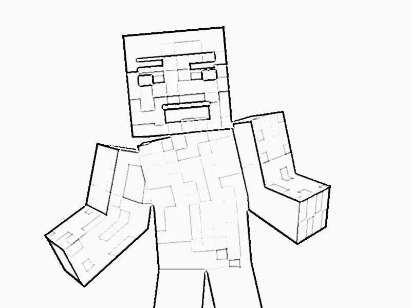 Minecraft Steve Bilder zum Ausdrucken