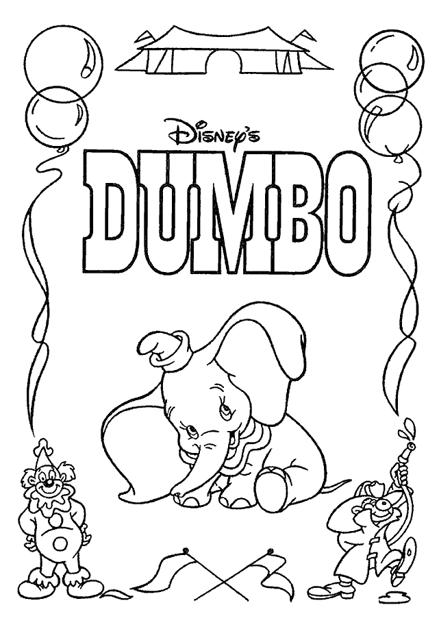 Disney Dumbo Ausmalbild