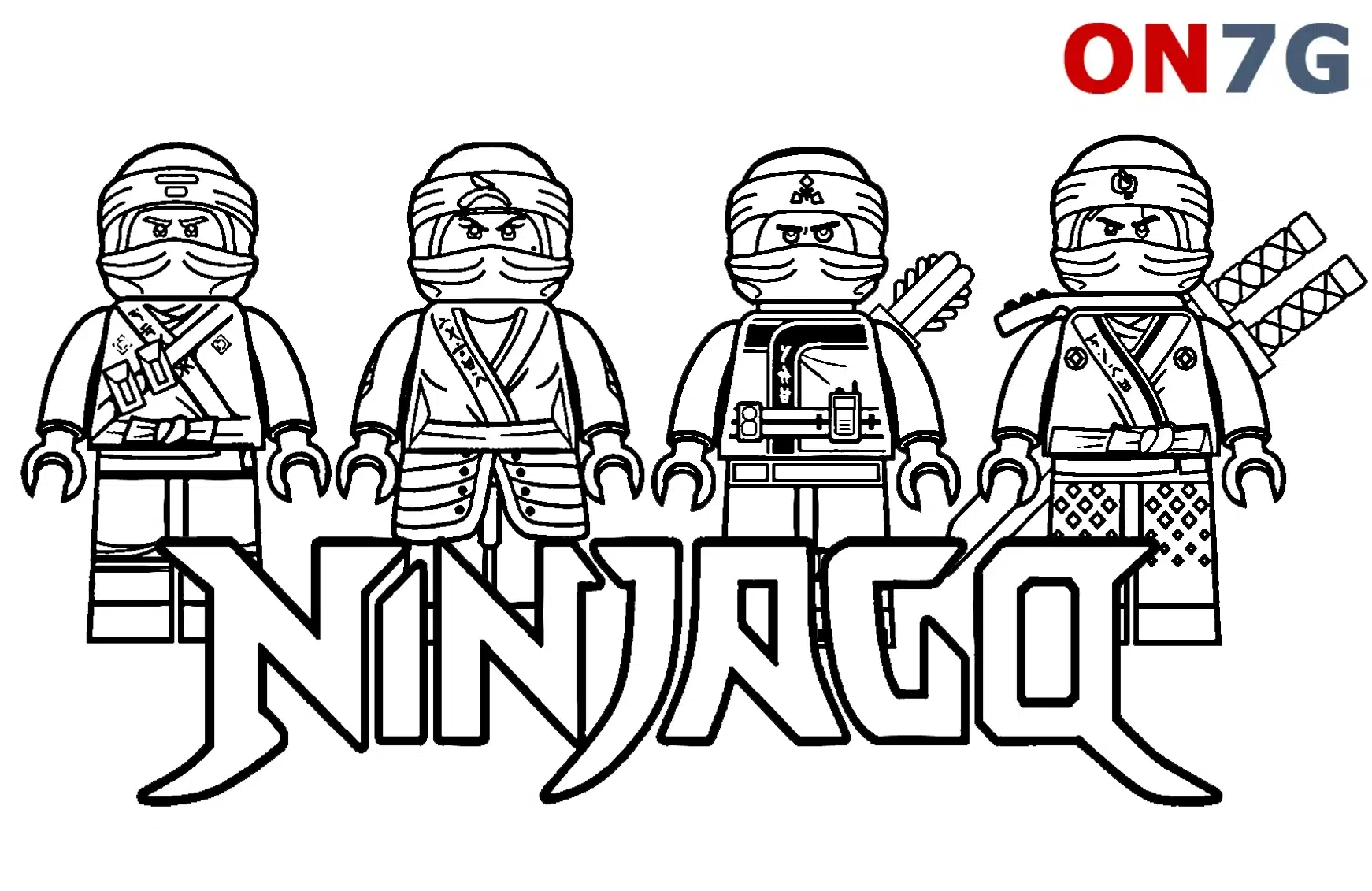 Ausmalbilder Ninjago zum Ausdrucken Kostenlos