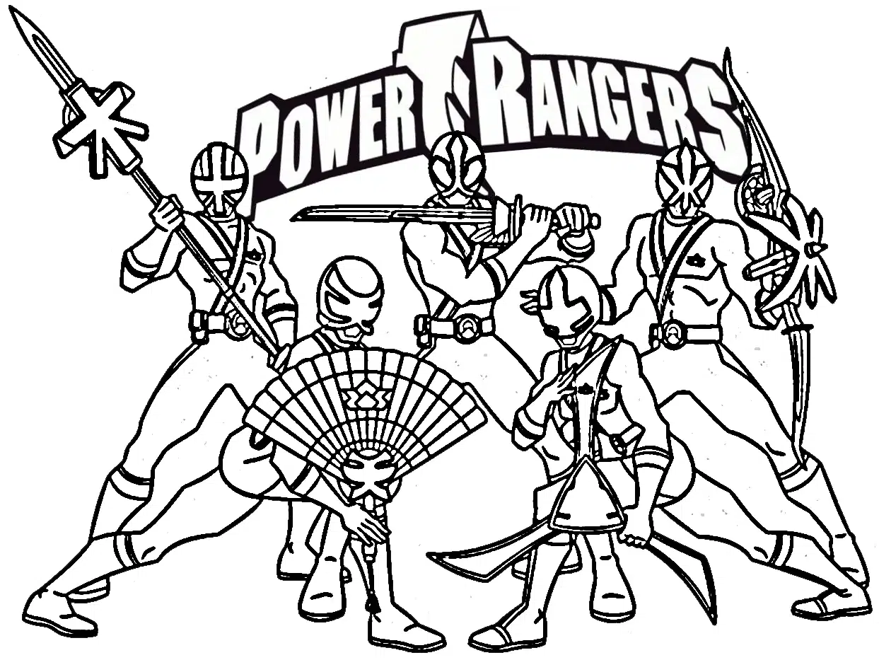 Power Rangers Ausmalbilder zum Ausdrucken