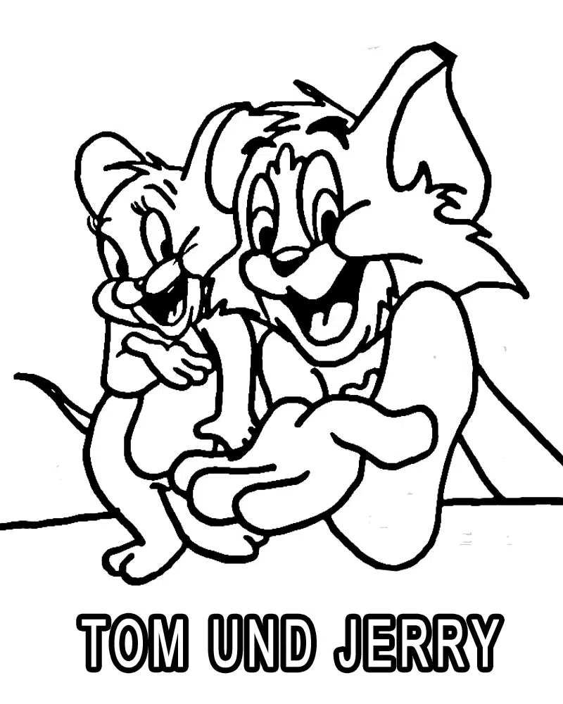 Tom und Jerry Ausmalbilder zum Ausdrucken