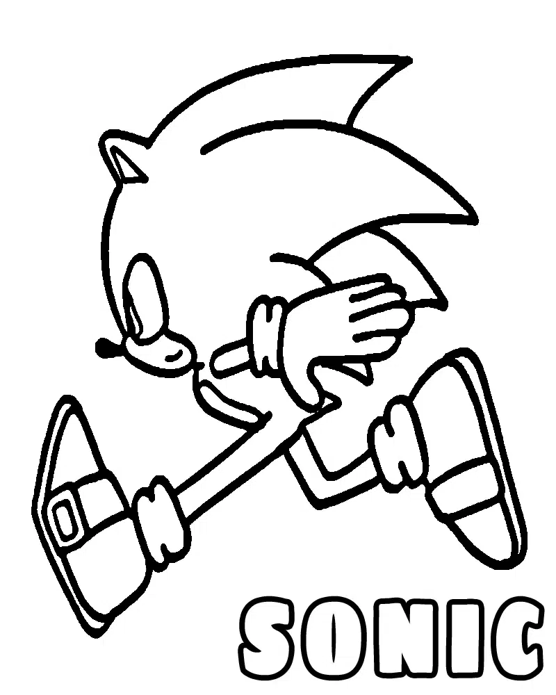 Sonic Ausmalbilder Kostenlos zum Ausdrucken