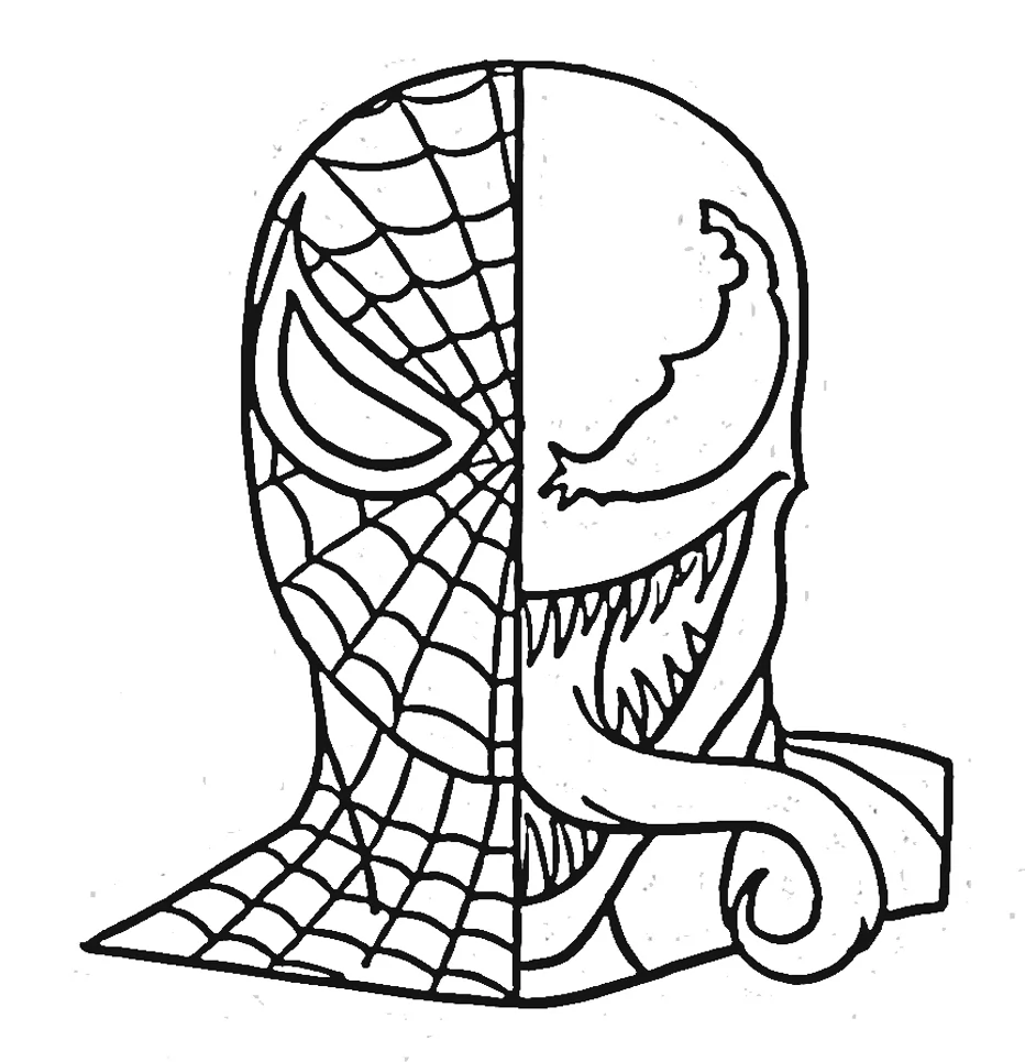 Venom vs Spiderman Ausmalbilder