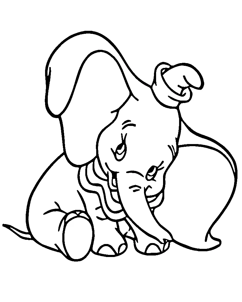 Dumbo Ausmalbilder zum Ausdrucken
