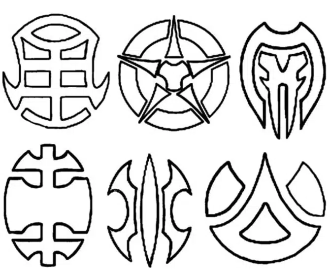 Bakugan Symbol Ausmalbild