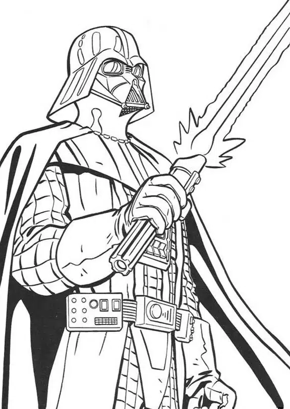 Star Wars Darth Vader Ausmalbild