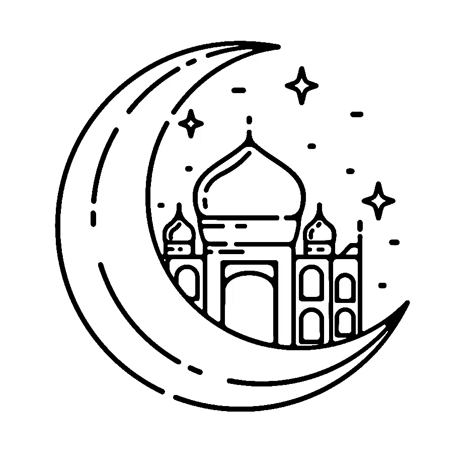 Ausmalbilder Ramadan zum Ausdrucken