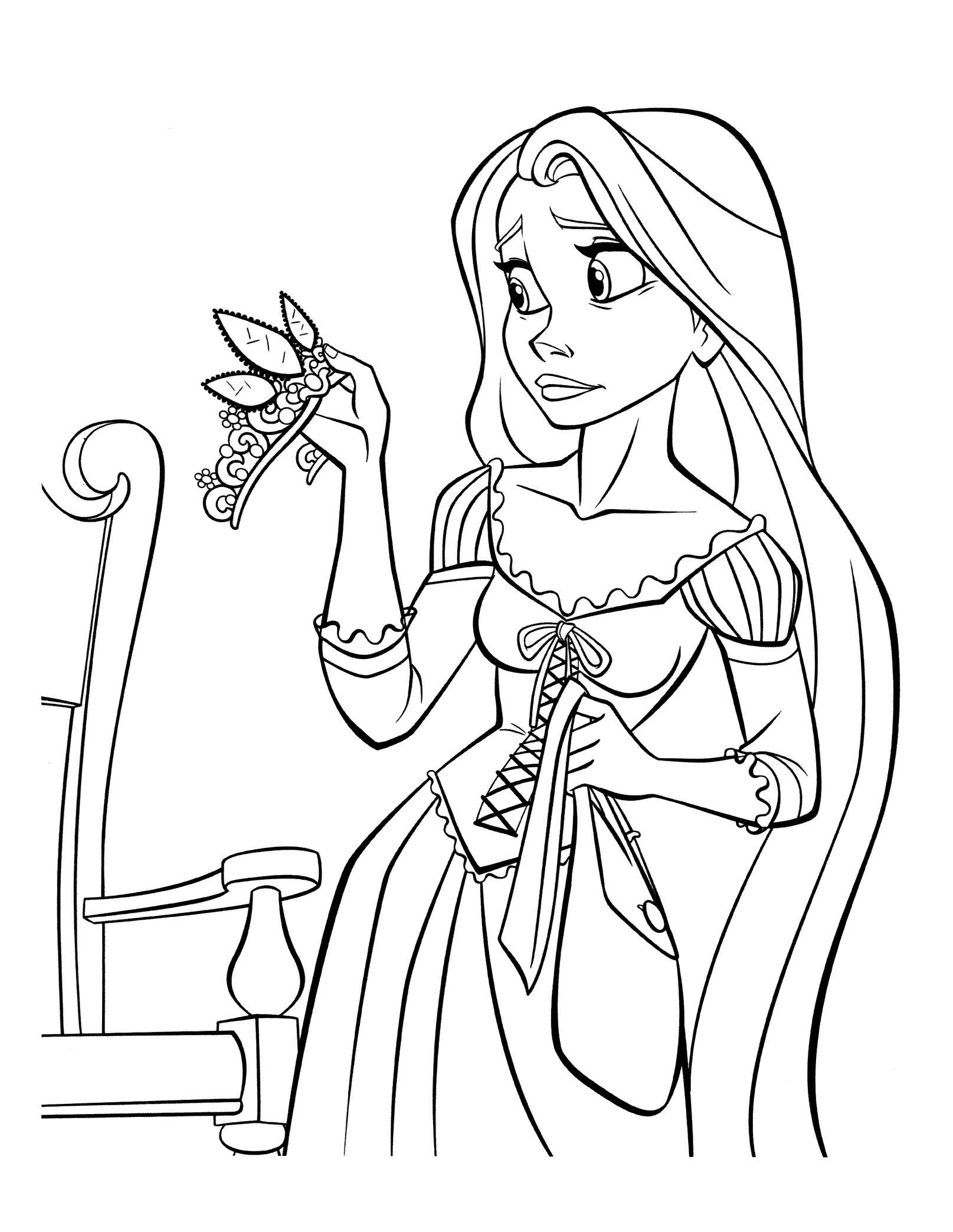 Prinzessin Rapunzel Malvorlagen