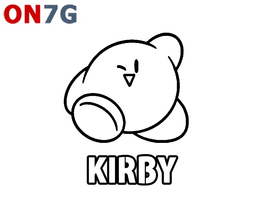 Ausmalbilder Kirby zum Ausdrucken Kostenlos