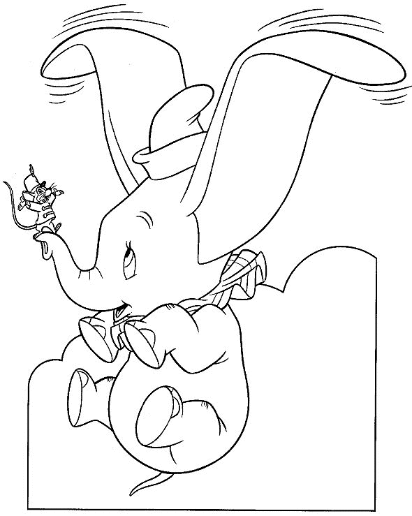 Dumbo Bilder zum Ausmalen