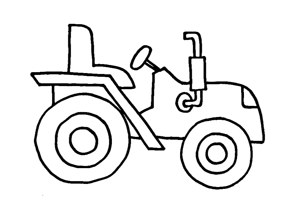 Farmer Traktor Ausmalbilder Kostenlos
