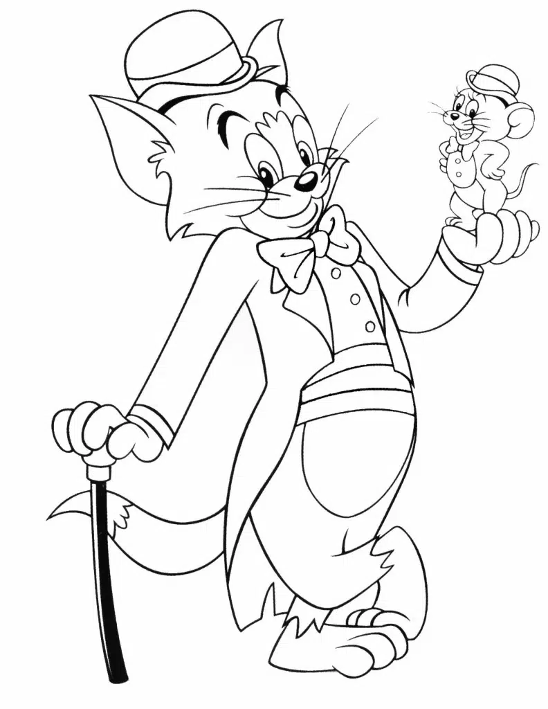 Tom und Jerry Ausmalbilder Kostenlos