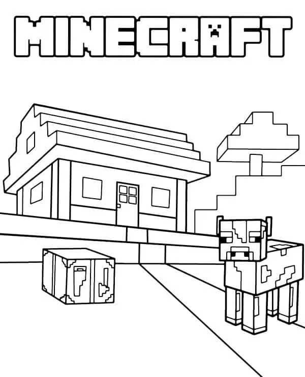 Ausmalbilder Minecraft Kostenlos