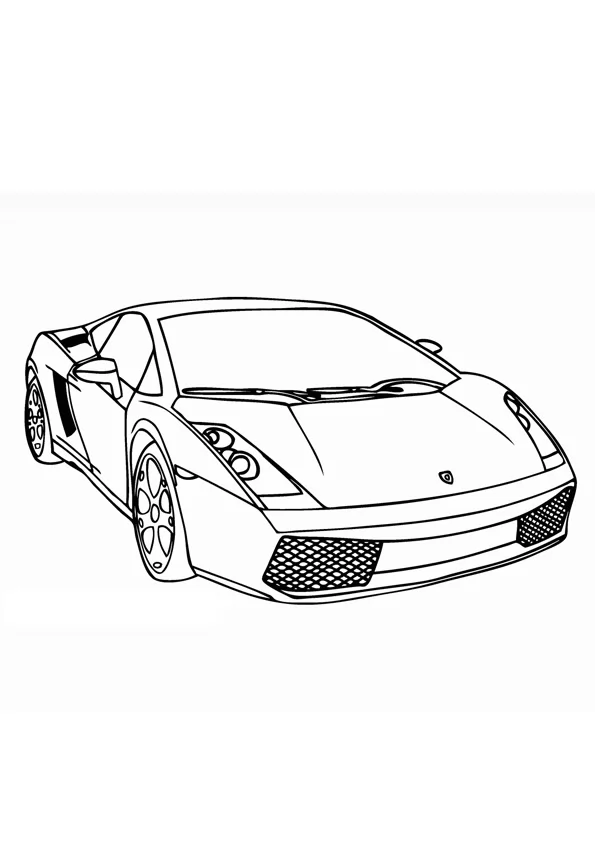 Lamborghini Diablo Ausmalbild