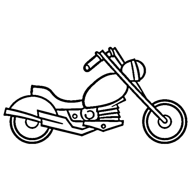 Zerhacker Motorrad Ausmalbilder