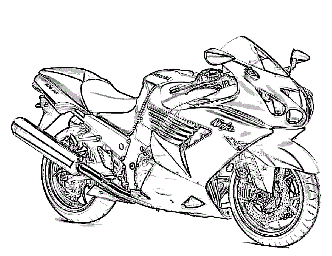 Ausmalbilder Motorrad Yamaha