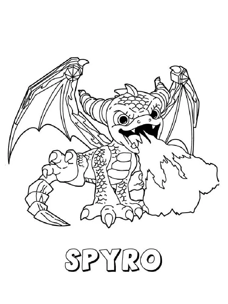 Skylander Spyro Ausmalbild