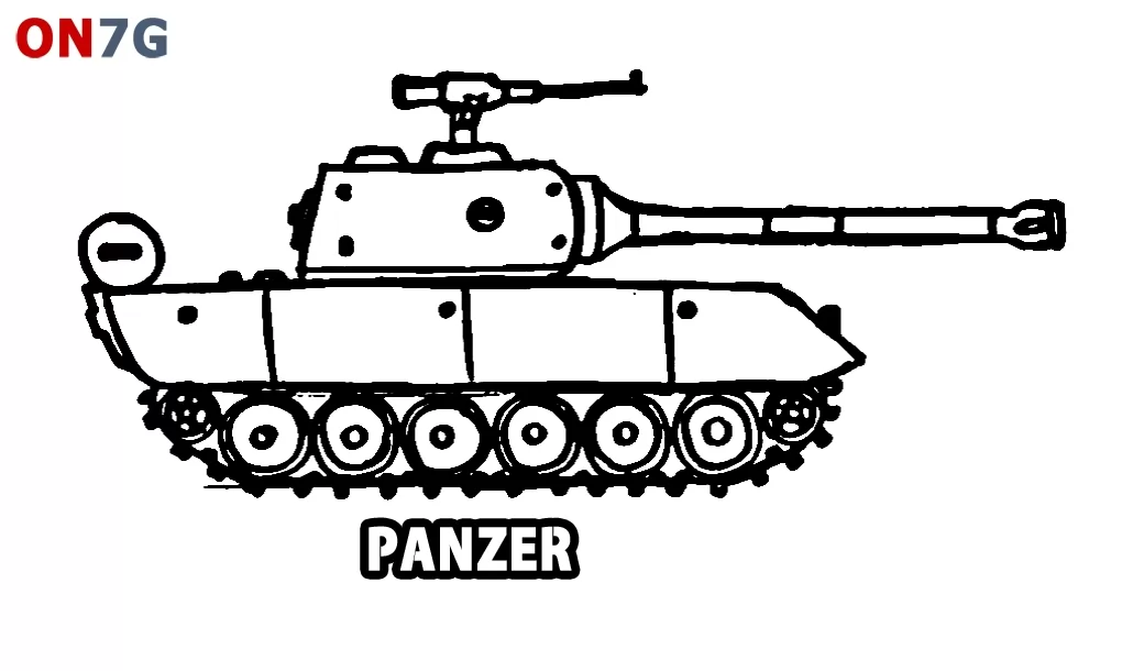 Ausmalbilder Panzer zum Ausdrucken