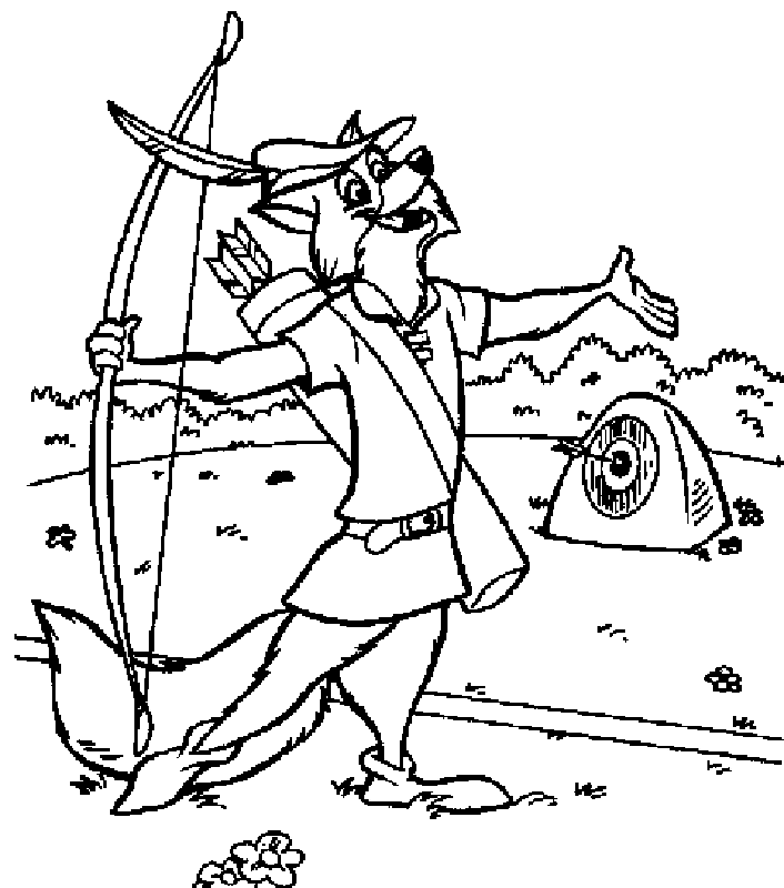 Robin Hood Disney Ausmalbilder