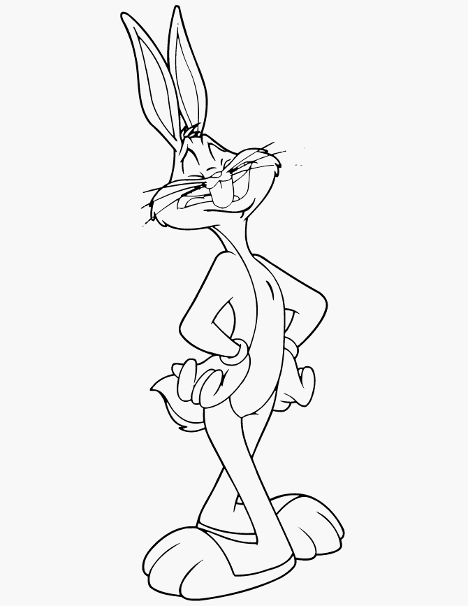 Bugs Bunny Loones Toones Ausmalbild