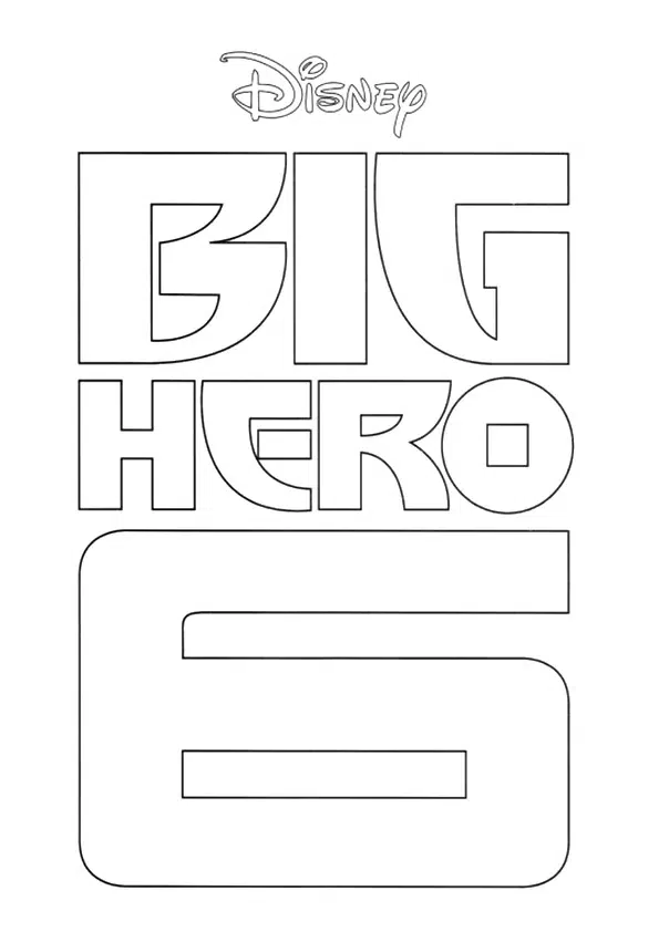 Disney Big Hero 6 Symbol Ausmalbild