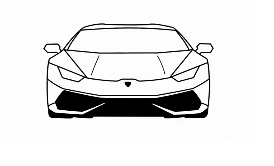 Ausmalbilder Lamborghini zum Ausdrucken
