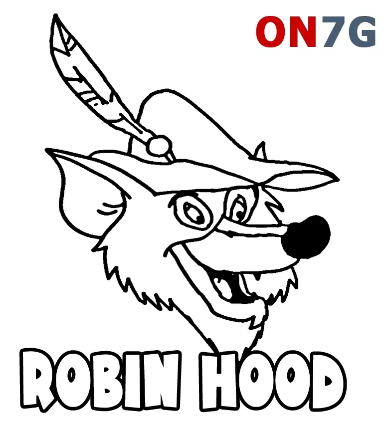 Ausmalbilder Robin Hood zum Ausdrucken